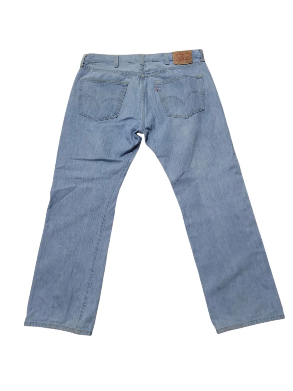 Levi's 501 Blue Straight Leg Button-Fly Men's 100% Cotton Jeans Size 38/30